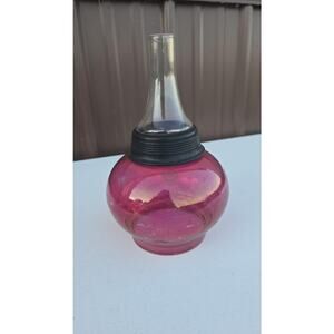 Vintage Kent Cranberry Glass Coffee Vacuum Pot Perculator UK Rubber Collar